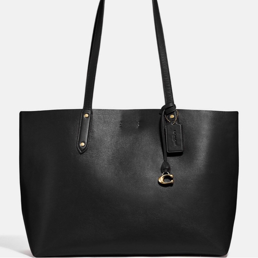 Coach Central Tote Black/Gold NWT